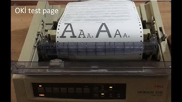 How to print the oki 3320 / 3321 / 5520 / 5521 test page? OKI 3320 printing tests.