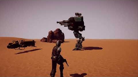 Unity mech with procedural animation