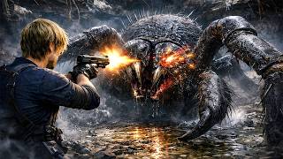 Leon vs Giant Spider Boss Fight – Resident Evil Requiem Gameplay
