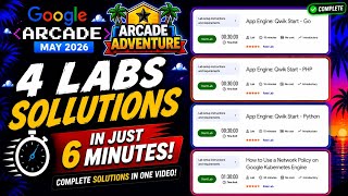 Complete 4 Labs of Google Arcade Game || ARCADE ADVENTURE MAY 2026 #qwiklabsarcade2026
