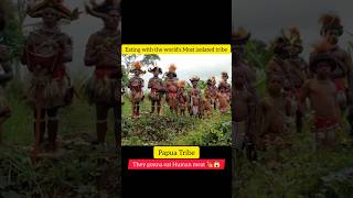 Eating with Papua Tribe 😱🍖 #papua #tribal #tribalfoods #food #foodie