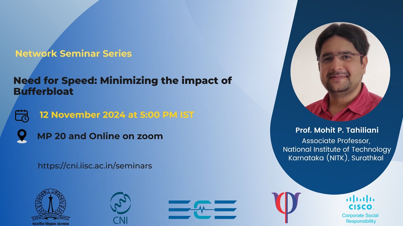 Need for speed minimizing the impact of bufferbloat prof mohit p