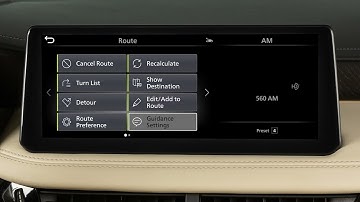 2024 INFINITI QX60 - Route Menu (if so equipped)