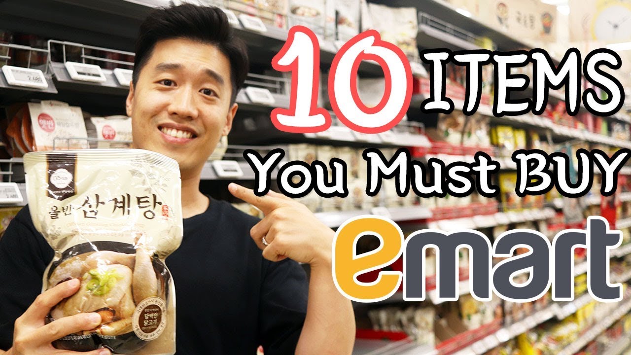 E Mart Korean Supermarket Tour 10 must-buy items in a Korean supermarket