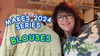 All the BEAUTIFUL Blouses I Made in 2024 | #sewingprojects Vlog #72
