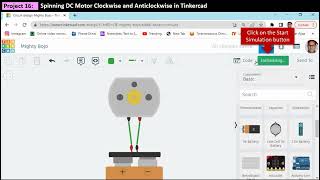 Page 102 | Spinning DC Motor Clockwise and Anticlockwise in Tinkercad | Robotics For Beginners screenshot 4
