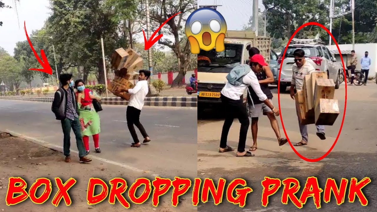 Box dropping prank gone wrong 😱 ll box falling prank ll chull prank