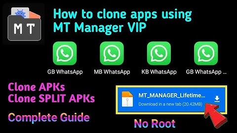 How to clone any app with MT Manager VIP || No Root