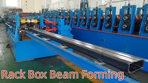 Auto Rack Box Beam Roll Forming Machine with auto stack