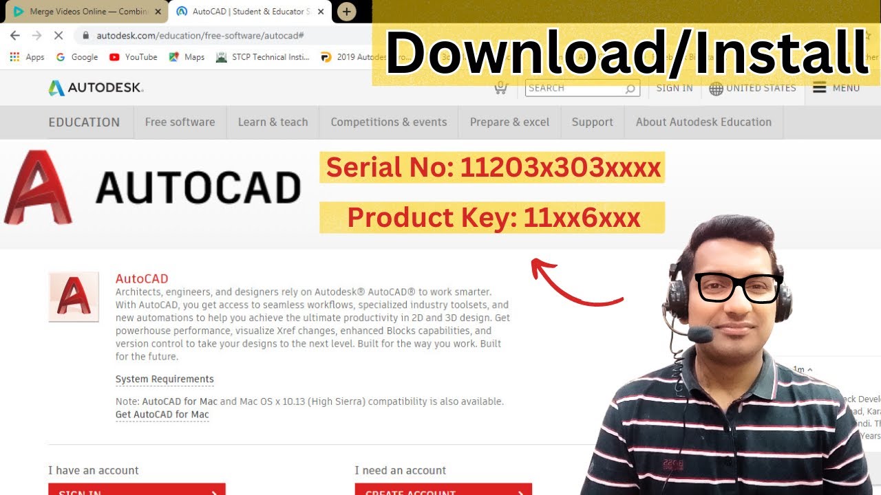 How To Download  Install AutoCAD free