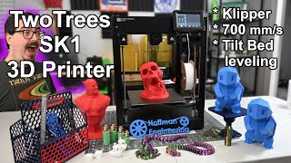 700 Mms Klipper Corexy Tilt Bed Leveling. This Has It All - Twotrees Sk1 3D Printer Review
