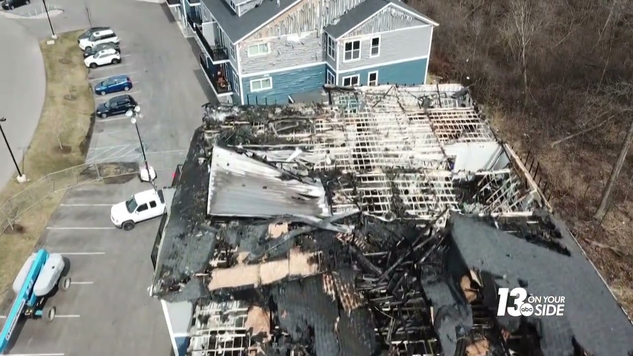 DRONE FOOTAGE The aftermath of Standale apartment fire YouTube