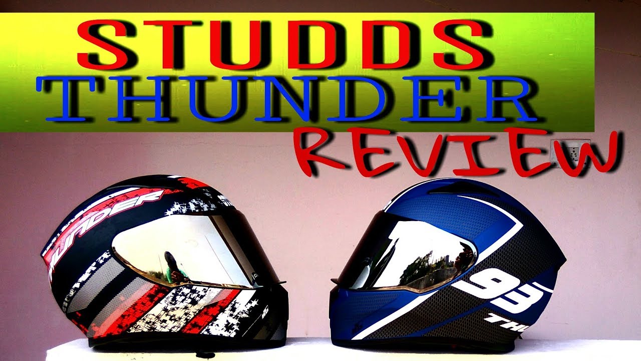 STUDDS THUNDER HELMET REVIEW || THUNDER 