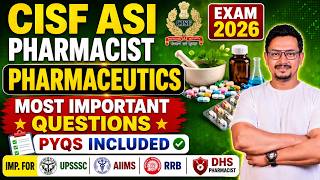 CISF ASI PHARMACIST EXAM 2026 / AIIMS CRE PHARMACIST EXAM PREPARATION / CISF PHARMACIST EXAM PAPER screenshot 5
