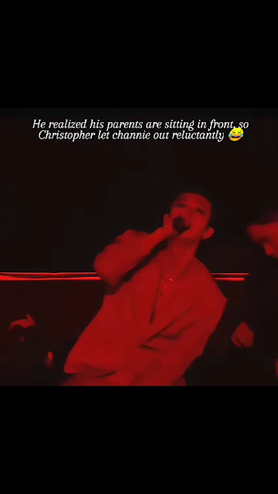 Not chan being shy infront of his parents while performing railway😭😂🤣#bangchan#dominate_jakarta#skz