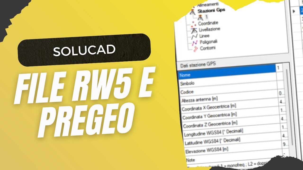 Rw5 File Format SoluCAD - Formato rw5, aggiornamento catastale, export per Pregeo dat ...