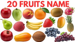 20 Fruits Name in English | Learn Fruits for Kids | Easy Fruit Names in English Educational screenshot 5