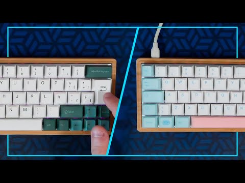 Double typing test - 60% wooden keyboards with lubed SP Star Meteor ...