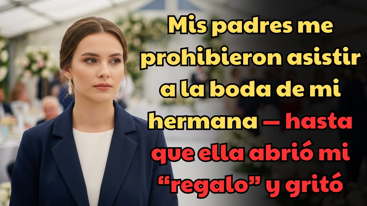 Mis padres me prohibieron asistir a la boda de mi hermana — hasta que ella abrió mi “regalo” y gritó