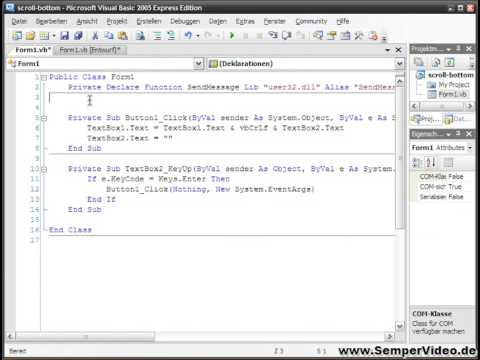 Textbox Scrolldown (Visual Basic 2005 1-49) Part 2
