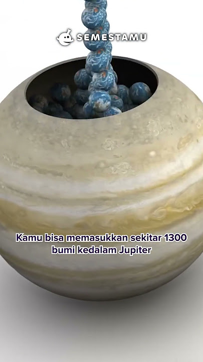 PLANET TERBESAR DI ALAM SEMESTA #shorts #sains #semesta #jupiter