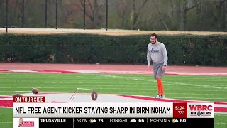 Details NFL free agent kicker staying sharp in Birmingham News