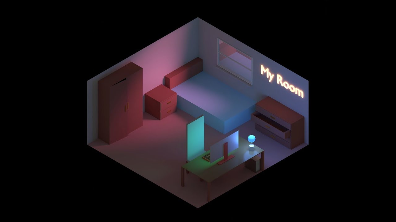 3D Animation - Isometric Room - YouTube