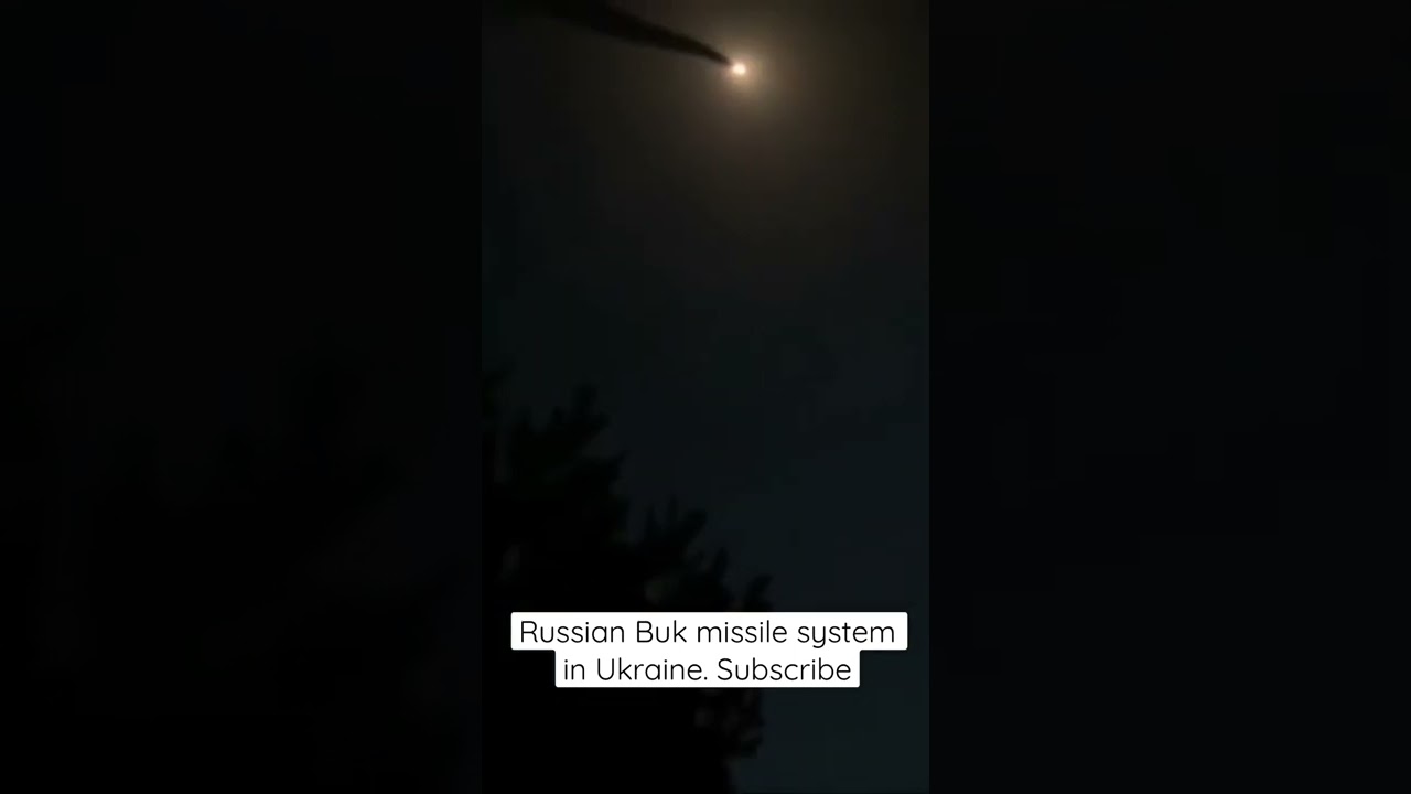 Russian Buk-M3 fire at Ukrainian UAV. Russia Ukraine war