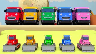 Heavy Vehicles Colorful Songs Compilation l Finger family l Learn Colors l Tayo Kids Color Songs