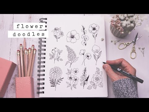 Video: How To Draw A Bouquet With A Pencil
