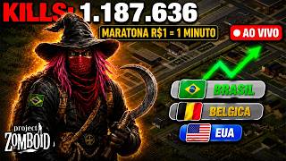 🔴 AO VIVO | 1.1 MILHÃO DE KILLS | 10 ANOS | MARATONA DO MUNDIAL DE ZOMBOID 🇧🇷