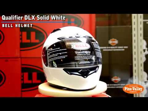 bell solid adult qualifier dlx street bike motorcycle helmet white Race Star 3K Carbon Race Helmet with Flex Liner & ProTint Shield Helmets are shown with an optional tinted shield Bell Qualifier Helmet Black /