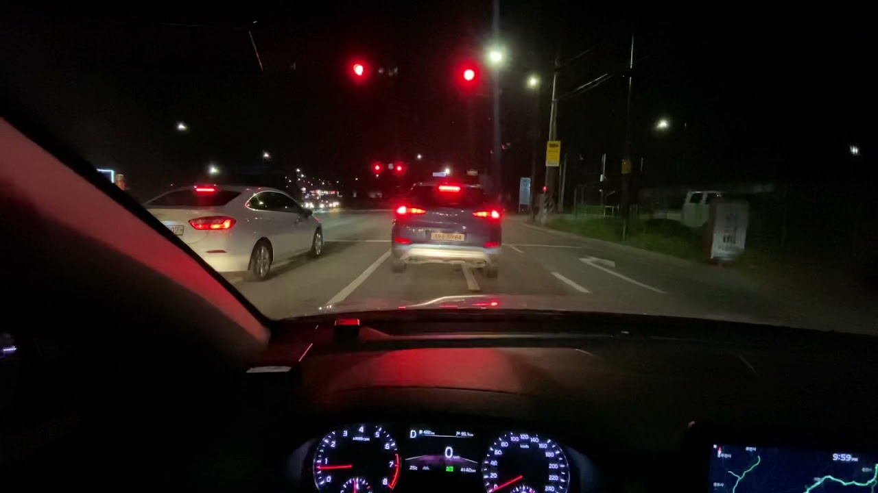 기아 더 뉴 K3 1인칭 야간 주행영상 (2022 Kia FORTE POV Night Drive)