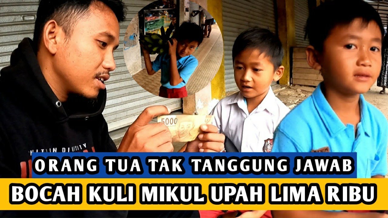 KISAH AUL SI BOCAH KUAT-JADI KULI PIKUL DI PASAR BUAT BAYAR BAJU SEKOLAH