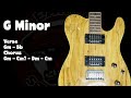 Gloomy Rock Ballad Backing Track in G Minor | Gm Bb Cm Dm