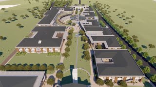 Toekomsbouer Argiteksvoorstelling Van Die Nuwe Akademia - Kampus