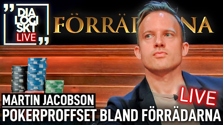 Martin Jacobson - POKERPROFFSET BLAND FÖRRÄDARNA | LIVE