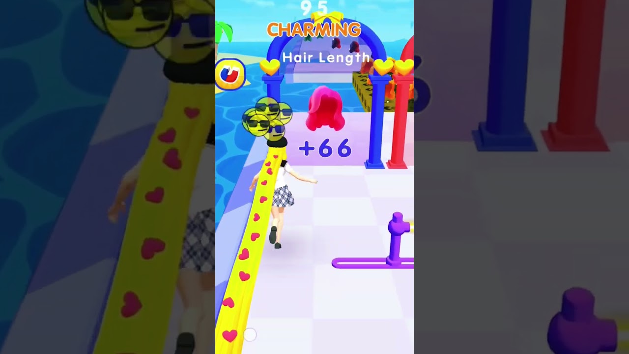 Dancing hair running fun game 