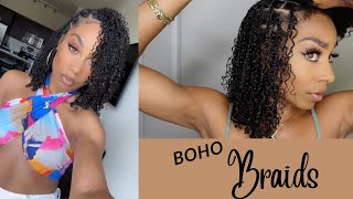 Boho Braids on Natural Hair