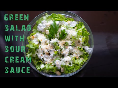 Video: Recept Voor Een Heerlijke Salade Met Zure Room