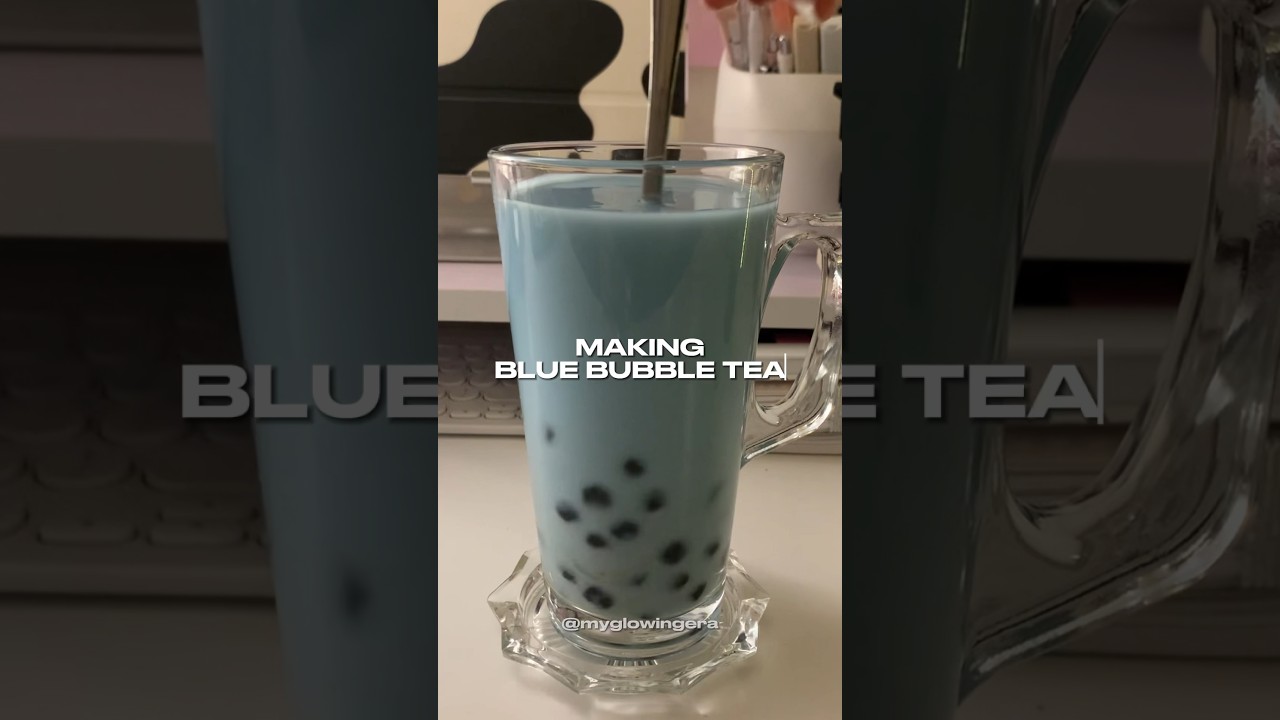 Making Blue Bubble Tea!🧋🫧 