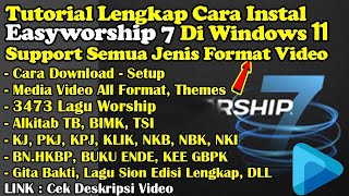 Cara Instal Easyworship 7 Di Windows 11 Plus Database Dan Video Background Easyworship Terbaru HD screenshot 3