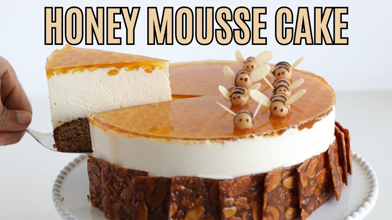 Honey Mousse Cake Recipe | Beehive Cake