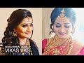 Kerala Traditional Bridal Makeup I Bride and Groom I Vikas Vks  | Wedding and Reception Looks