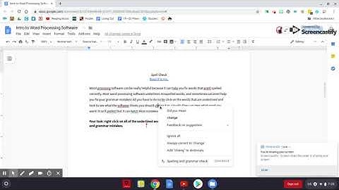 Using Google Docs Spell Check