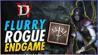 NEW Best Rogue Flurry Build For End Game Is INSANE! 50-100 Guide - Diablo 4