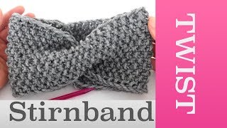 Twist Stirnband Stricken Im Perlmuster Fur Anfanger Geeignet Youtube