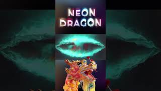 Neon Dragon In Space .