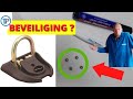 Kettingslot vastmaken, kabelslot vastmaken, kabelslot buitenboordmotor, zwaar steigeroog, BBM slot