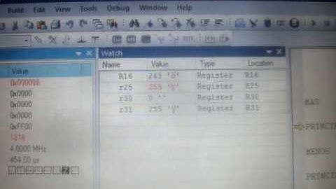 Tutorial Avr ensamblador Tercer porgrama